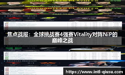 焦点战报：全球挑战赛4强赛Vitality对阵NiP的巅峰之战